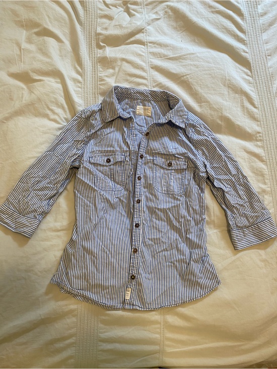Garage Tops - Y2K garage striped fitted top